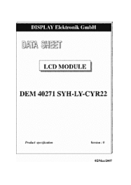 DataSheet DEM40271SYH-LY-CYR22 pdf