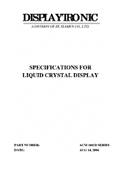 DataSheet ACM1601D pdf