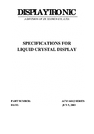 DataSheet ACM1601J pdf