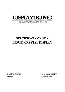 DataSheet ACM1604C pdf