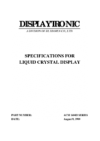 DataSheet ACM1604D pdf