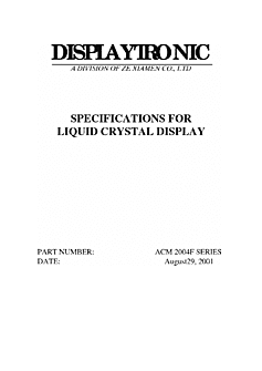 DataSheet ACM2004F pdf