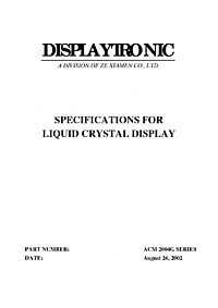DataSheet ACM2004G pdf