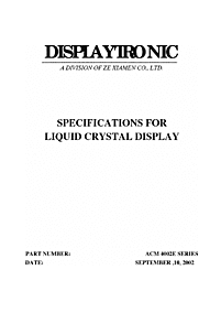 DataSheet ACM4002E pdf