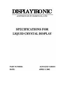 DataSheet AGM1232F pdf