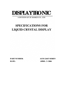 DataSheet AGM1264T pdf