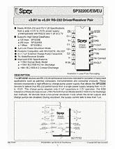 DataSheet SP3220EBC pdf