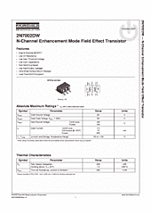 DataSheet 2N7002DW pdf