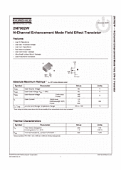 DataSheet 2N7002W pdf