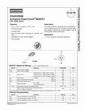 DataSheet FDA032N08 pdf