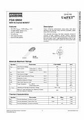 DataSheet FDA18N50 pdf