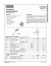 DataSheet FDA28N50F pdf