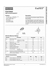 DataSheet FDA70N20 pdf