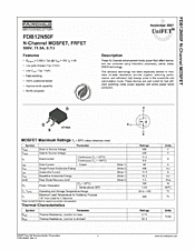 DataSheet FDB12N50F pdf
