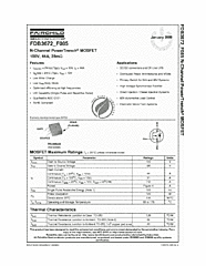 DataSheet FDB3672_F085 pdf