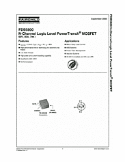 DataSheet FDB5800 pdf