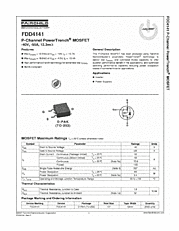 DataSheet FDD4141 pdf