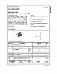 DataSheet FDD6670AS pdf