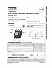 DataSheet FDMA430NZ pdf