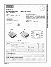 DataSheet FDMC2674 pdf