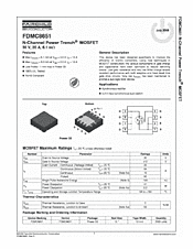 DataSheet FDMC8651 pdf