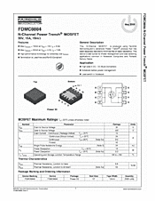 DataSheet FDMC8884 pdf