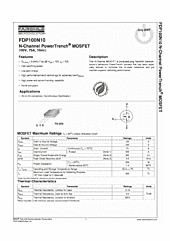 DataSheet FDP100N10 pdf