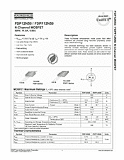 DataSheet FDP12N50 pdf