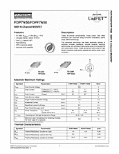 DataSheet FDP7N50 pdf