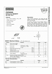 DataSheet FDP80N06 pdf