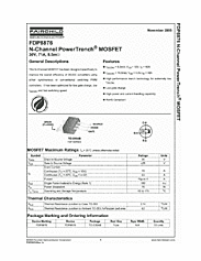 DataSheet FDP8876 pdf