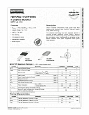 DataSheet FDPF5N50T pdf