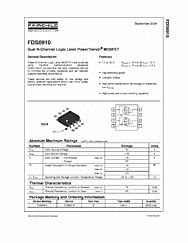 DataSheet FDS6910 pdf