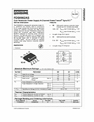 DataSheet FDS6982AS pdf