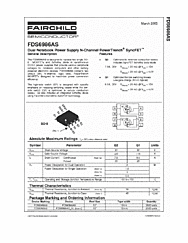 DataSheet FDS6986AS pdf