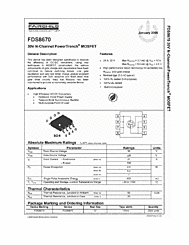 DataSheet FDS8670 pdf