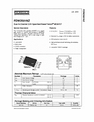 DataSheet FDW2501NZ pdf