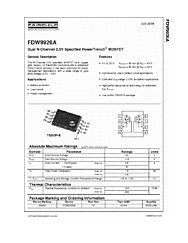 DataSheet FDW9926A pdf