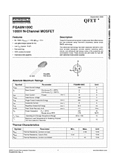 DataSheet FQA8N100C pdf