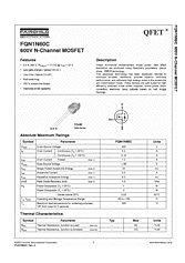 DataSheet FQN1N60C pdf