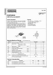 DataSheet FQP22N30 pdf