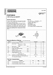 DataSheet FQP33N10 pdf