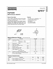 DataSheet FQP4N90 pdf