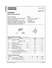 DataSheet FQP6N80 pdf