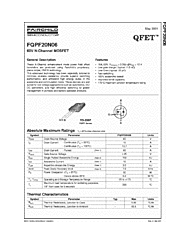 DataSheet FQPF20N06 pdf