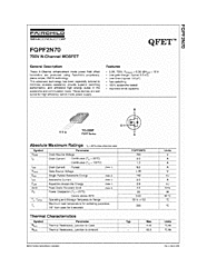 DataSheet FQPF2N70 pdf