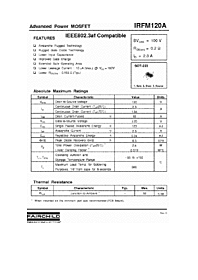 DataSheet IRFM120A pdf