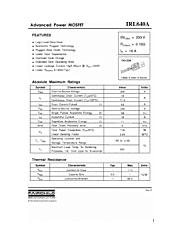DataSheet IRL640A pdf