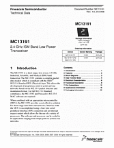 DataSheet MC13191 pdf