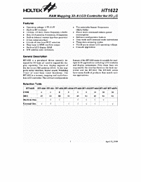 DataSheet HT1622 pdf